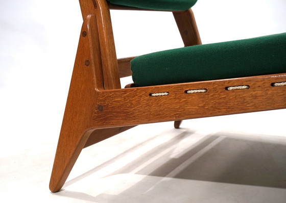 Image 1 of Chaise de chasse PGH Erzgebirge Arts and Crafts Annaberg Buchholz by H. Heger