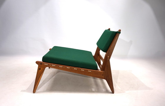 Image 1 of Chaise de chasse PGH Erzgebirge Arts and Crafts Annaberg Buchholz by H. Heger