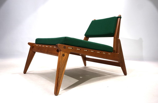 Chaise de chasse PGH Erzgebirge Arts and Crafts Annaberg Buchholz by H. Heger