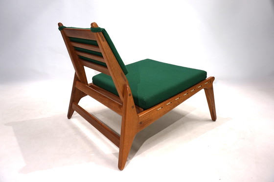 Image 1 of Chaise de chasse PGH Erzgebirge Arts and Crafts Annaberg Buchholz by H. Heger