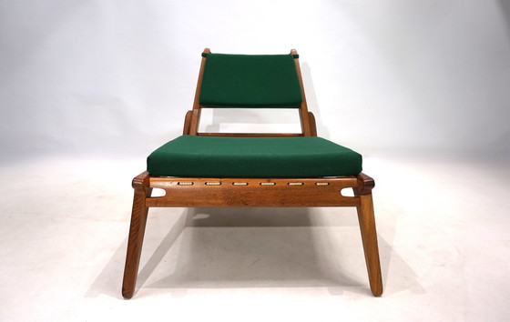 Image 1 of Chaise de chasse PGH Erzgebirge Arts and Crafts Annaberg Buchholz by H. Heger