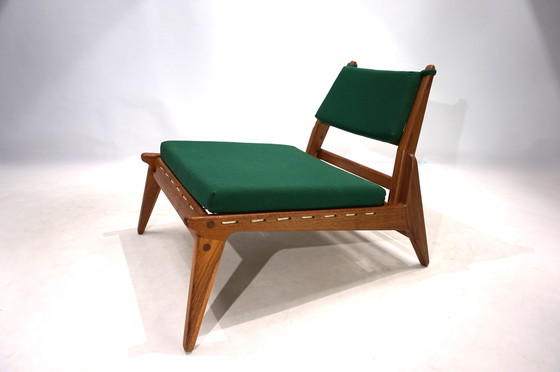 Image 1 of Chaise de chasse PGH Erzgebirge Arts and Crafts Annaberg Buchholz by H. Heger