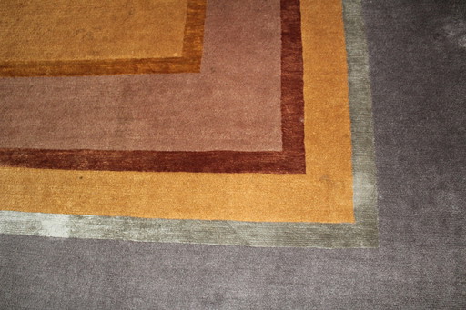 Hand-knotted rug pure virgin wool / silk Domaniecki Carpentence