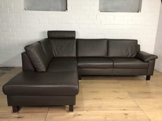 Image 1 of Ewald Schillig leather sofa leather couch leather corner sofa sofa couch corner sofa