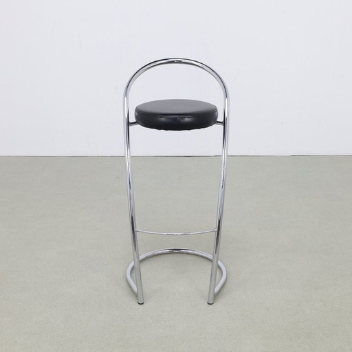 4X Barstool Chrome, 1980S Italy