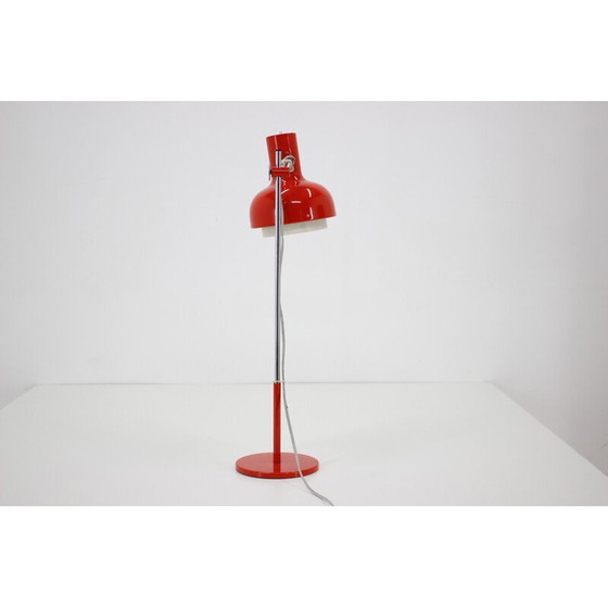 Image 1 of Vintage red desk lamp by Josef Hurka, Czechoslovakia 1960