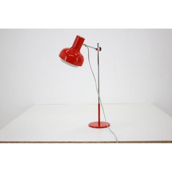 Image 1 of Vintage red desk lamp by Josef Hurka, Czechoslovakia 1960