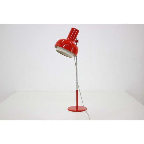 Image 1 of Vintage red desk lamp by Josef Hurka, Czechoslovakia 1960