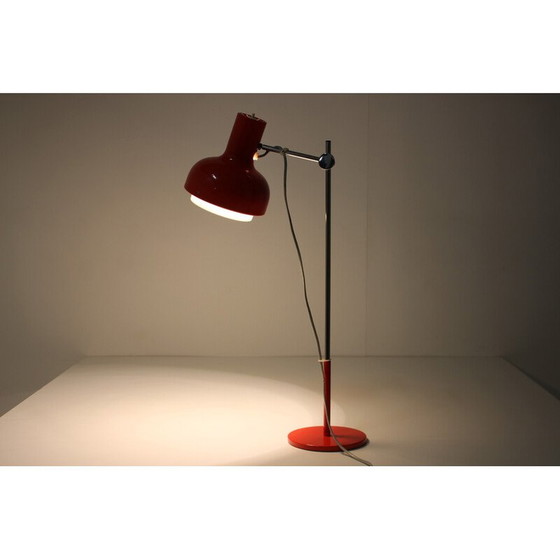 Image 1 of Vintage red desk lamp by Josef Hurka, Czechoslovakia 1960