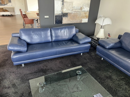 Rolf Benz Leather Sofa 2 Pieces