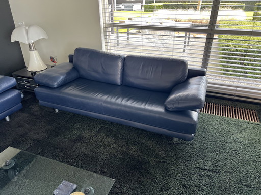 Rolf Benz Leather Sofa 2 Pieces