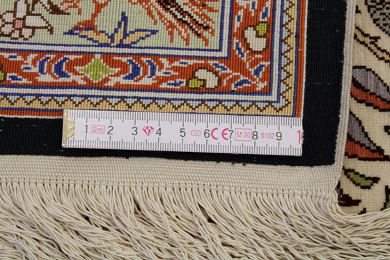 Image 1 of Tappeto Hereke originale in pura seta 102 x 72 cm, condizioni eccellenti 