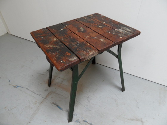 Image 1 of Industrial work table 1930's