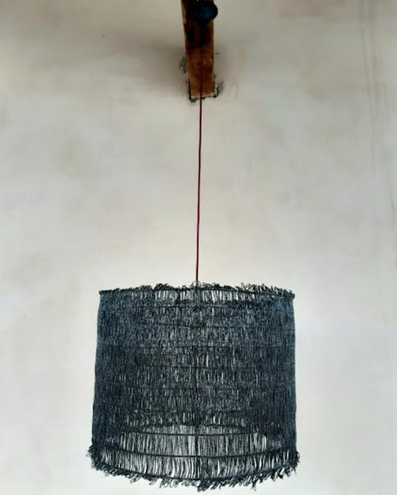 Image 1 of XXL Bohemian beaded suspension lamp, 1970