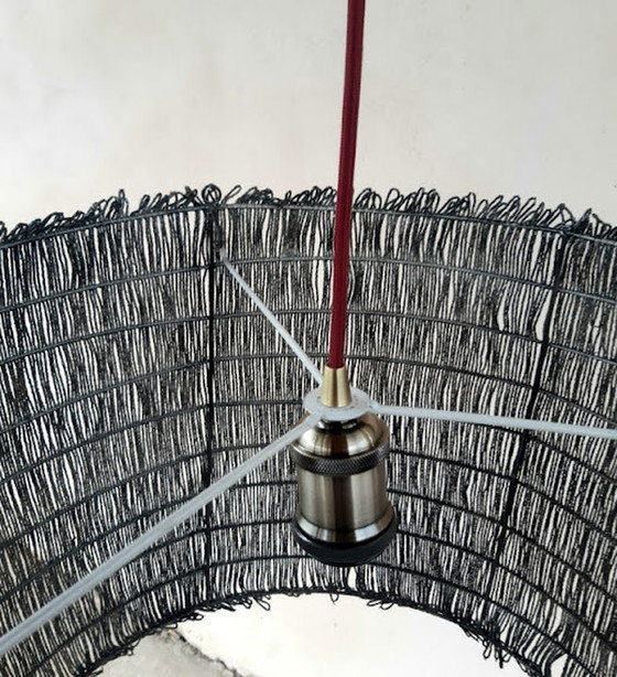 Image 1 of XXL Bohemian beaded suspension lamp, 1970