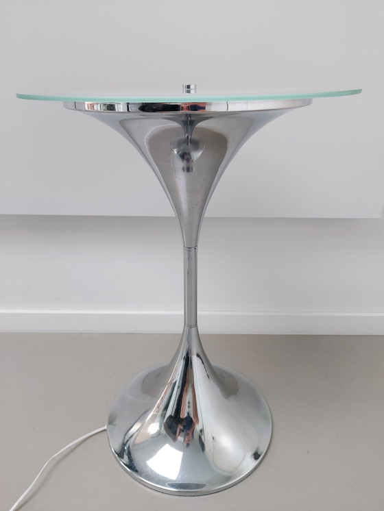 Image 1 of Vintage Side Table with Lighting