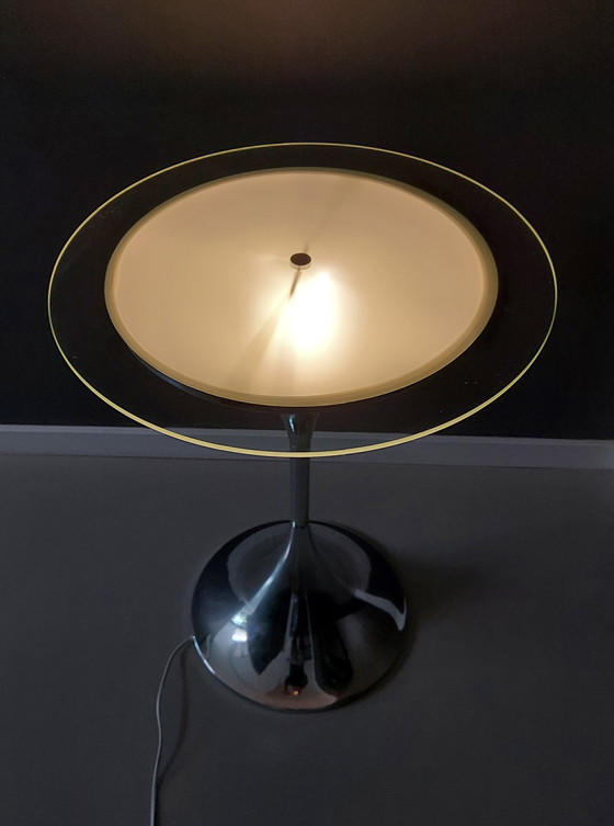 Image 1 of Vintage Side Table with Lighting