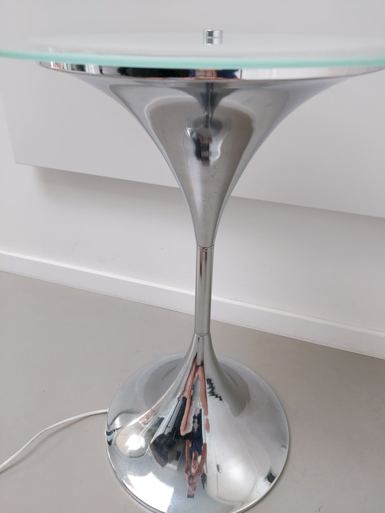 Image 1 of Vintage Side Table with Lighting