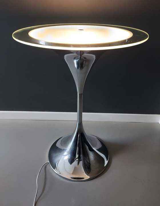 Image 1 of Vintage Side Table with Lighting