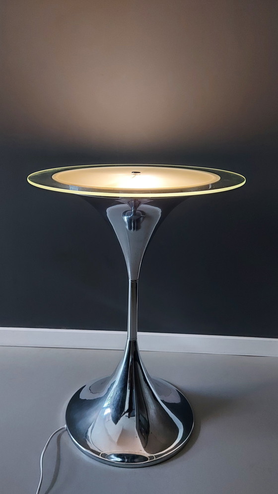 Image 1 of Vintage Side Table with Lighting