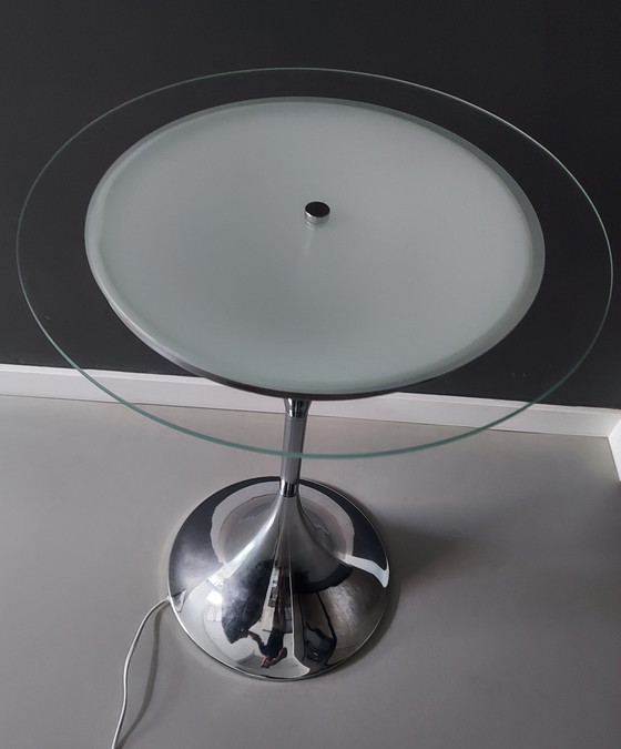 Image 1 of Vintage Side Table with Lighting