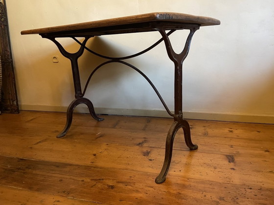 Image 1 of Bistro Cafe Table Antique French