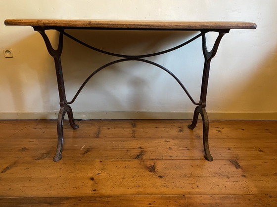 Image 1 of Bistro Cafe Table Antique French