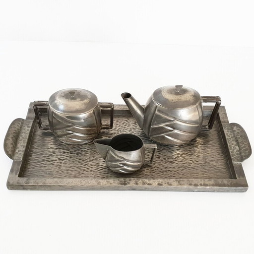 Vintage art deco coffee set by J. Cuvelier