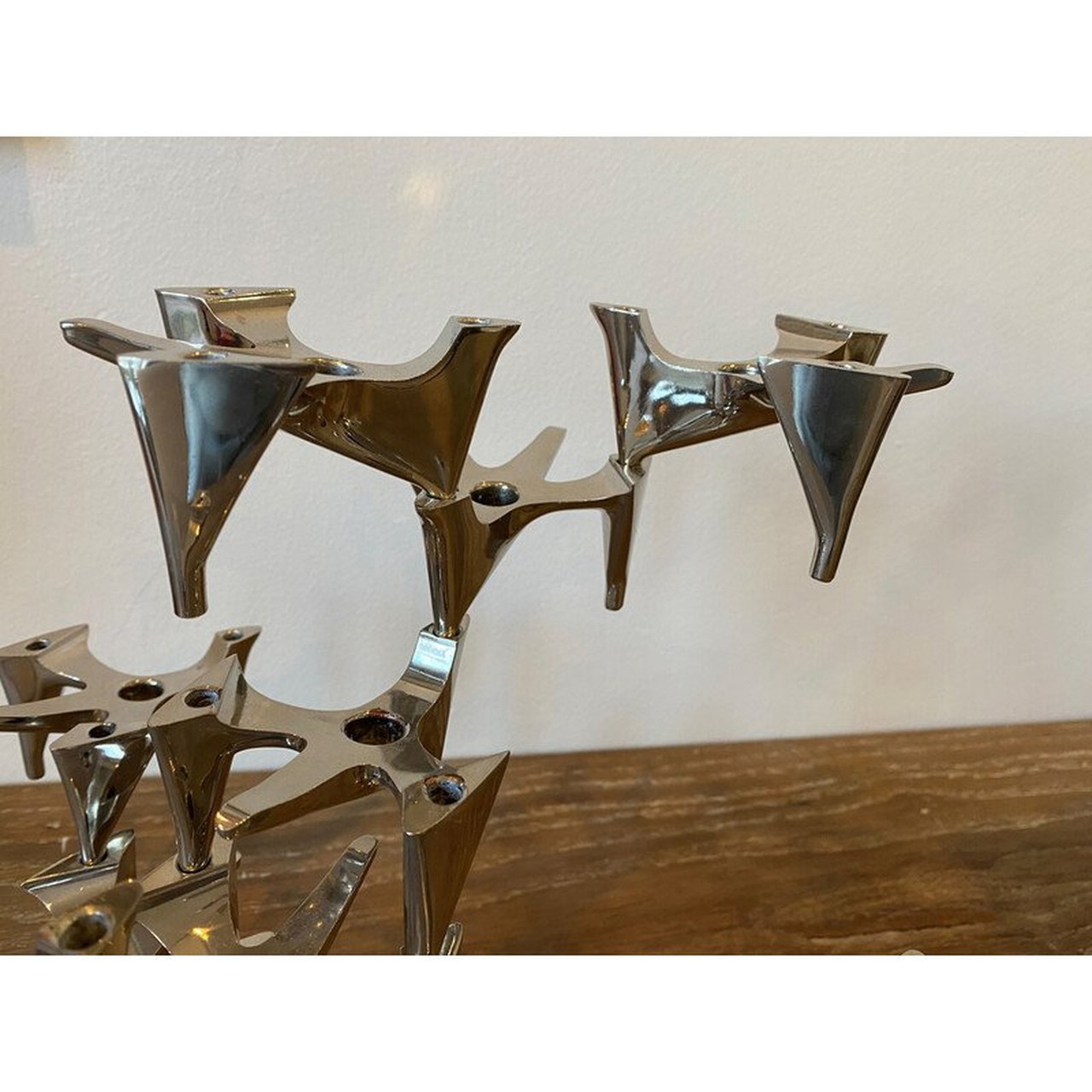 Set of 3 vintage Vogelflug model candlesticks for Hammonia Motard Gmbh,  Germany 1970