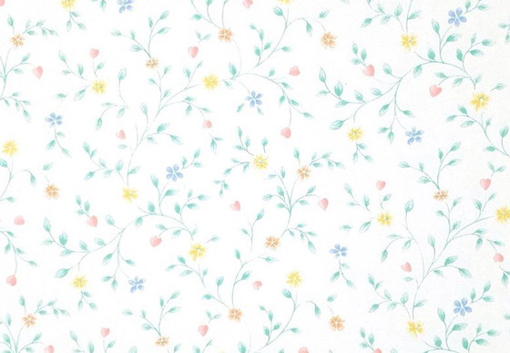 Image 1 of 12680 Vintage Mini Flower Wallpaper Eighties