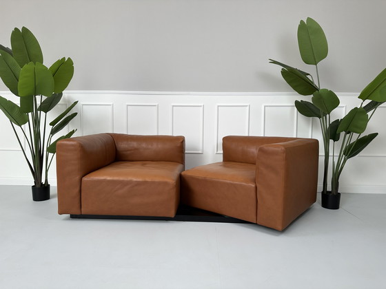 Image 1 of Walter Knoll Living Landscape 730 Designer Sofa Couch Brown