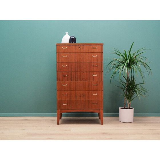 Image 1 of Mahogany chest of drawers, Scandinavian design, 1970s, production: Denmark