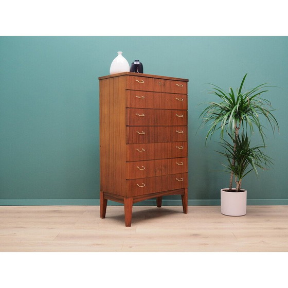 Image 1 of Mahogany chest of drawers, Scandinavian design, 1970s, production: Denmark