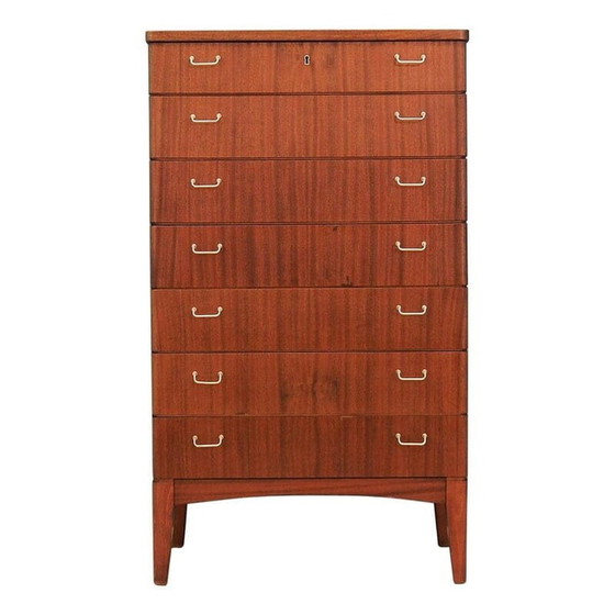 Image 1 of Mahogany chest of drawers, Scandinavian design, 1970s, production: Denmark