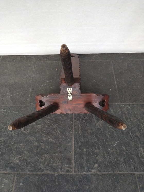 Image 1 of Chaise + Tabouret + Bougeoir Brutaliste Espagnol