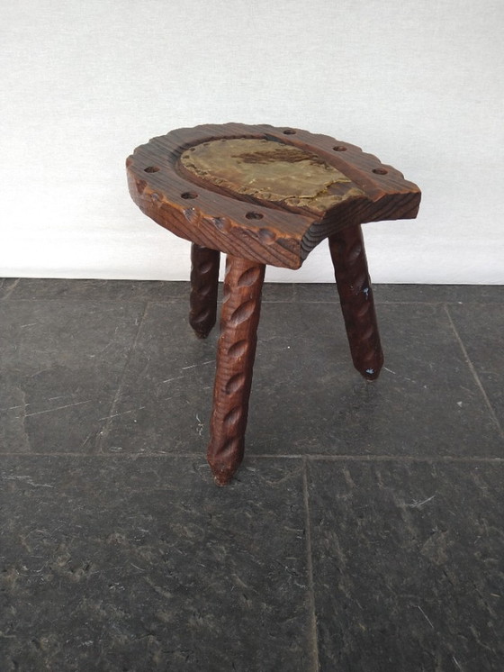 Image 1 of Spanish Brutalist Chair + Stool + Candleholder