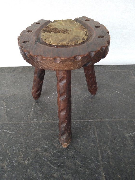 Image 1 of Spanish Brutalist Chair + Stool + Candleholder