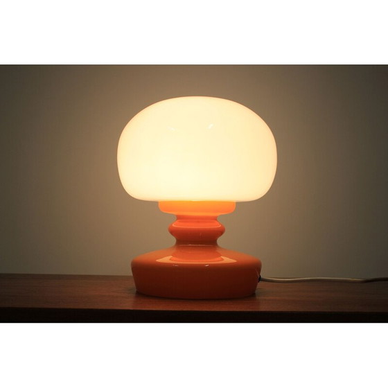 Image 1 of Lampada da tavolo vintage in vetro arancione, anni '70