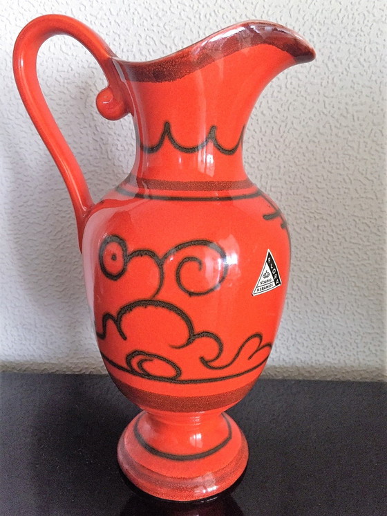 Image 1 of Pichet vintage en céramique Flora