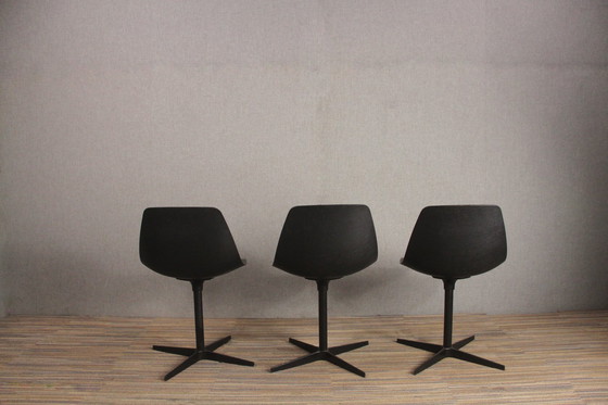 Image 1 of 3X Lapalma Miunn S162 Chairs In Dark Wood