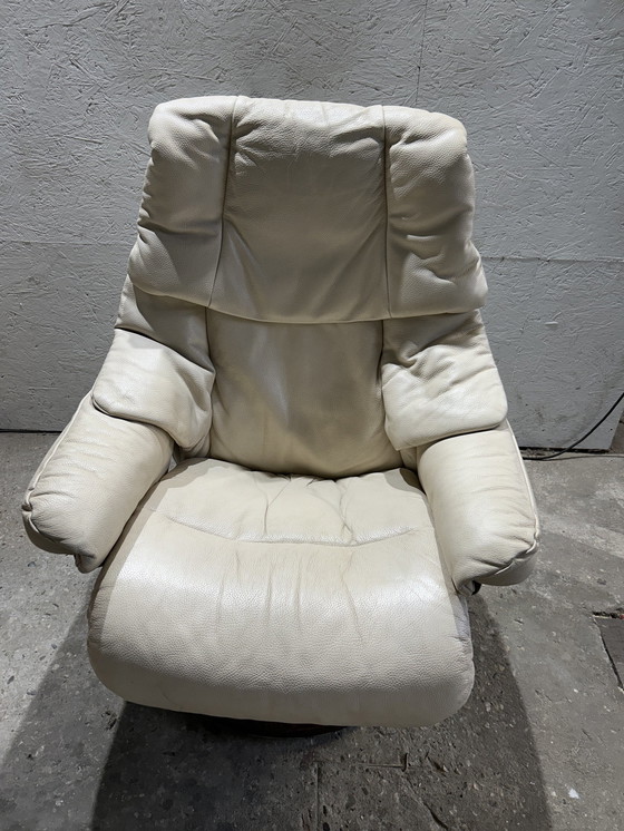 Image 1 of Stressless Relax Armchairs With Footstool