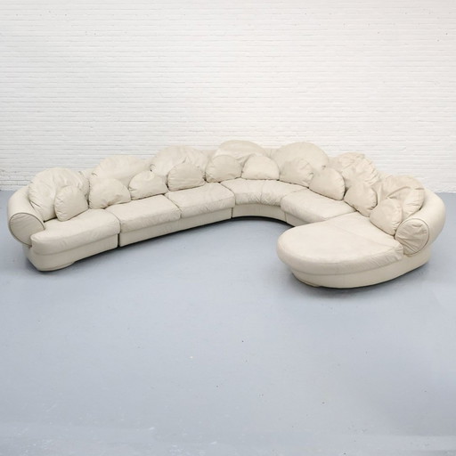 Postmodern Modular Sofa Natuzzi Italy '80S