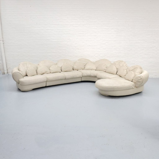 Postmodern Modular Sofa Natuzzi Italy '80S