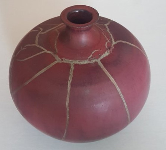 Image 1 of Ceramic Vase In Glaze By Mario Enke, 1991