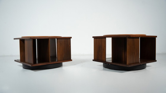 Image 1 of Tavolino girevole da caffè italiano di metà secolo di Gianfranco Frattini, Italia, anni '60 - 2 disponibili