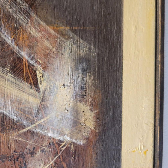 Image 1 of Vintage painting “Red and Black” by Andrés Mende, 2018