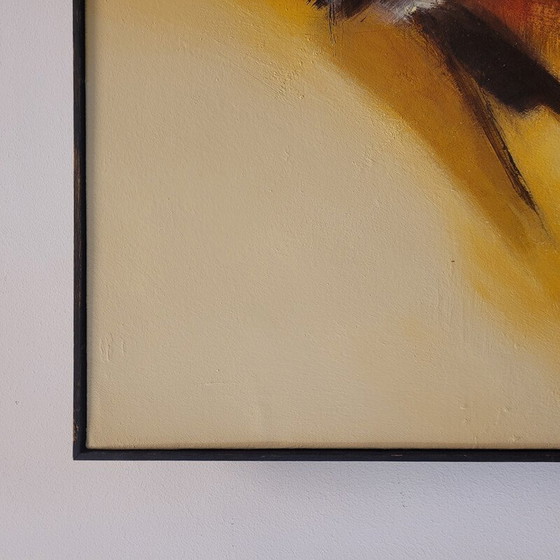 Image 1 of Vintage painting “Red and Black” by Andrés Mende, 2018
