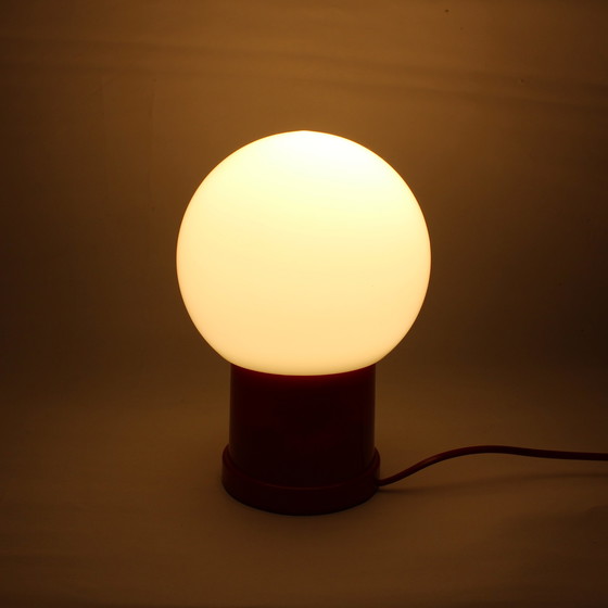 Image 1 of Solid vintage globe table lamp
