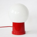 Solid vintage globe table lamp