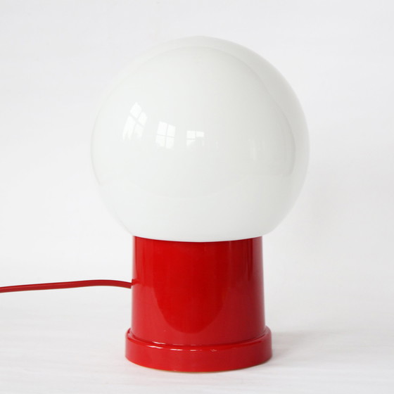 Image 1 of Solid vintage globe table lamp